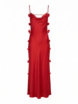 Amery 3D Floral Satin Maxi Dress Forever New