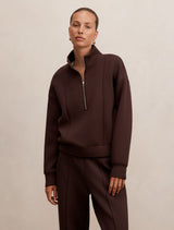 Heidi Seam Detail Lounge Jumper Chocolate Forever New