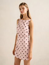 Angelica Boat Neck Mini Dress Forever New