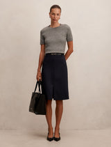 Lucy Belted Pencil Skirt Forever New