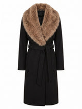 Shelby Faux Fur Collar Coat Forever New