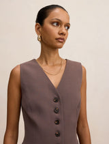 Ayla Petite Contrast Waistcoat