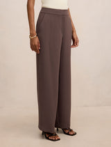 Dani Petite Tailored Straight Leg Pants