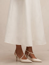 Lisa Asymmetrical Strapping Detail Court Heel Forever New