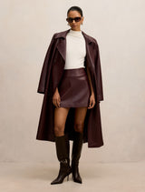 Sabina Petite Pu Trench Coat Forever New