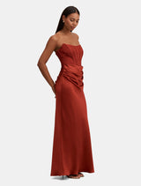 Ivy Lace Corset Drape Maxi Dress Forever New