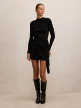 Margot Tie Waist Mini Dress Forever New