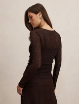 Alex Lace Long Sleeve Top Forever New