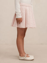 Audrey Girls Pleated Tweed Skirt Forever New