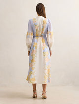 Christina Placement Print Midi Dress Forever New