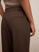 Bree Pinstripe Mid Rise Pants Forever New