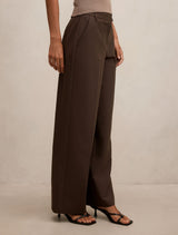 Bree Pinstripe Mid Rise Pants Forever New