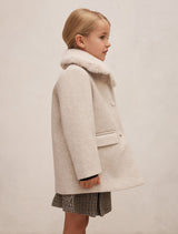 Isabella Girls Faux-Fur Collar Coat Forever New