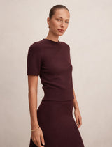 Elliotte Knitted T-Shirt Forever New