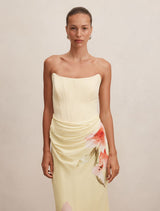 Isra Printed Strapless Maxi Dress Forever New