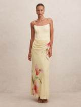 Isra Printed Strapless Maxi Dress Forever New