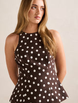 Liliana Linen Printed Top Forever New