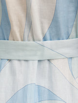 Fia Printed Shirt Midi Dress