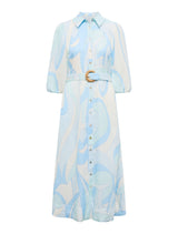 Fia Printed Shirt Midi Dress Forever New