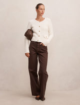 Celine Fluffy Stitch Cardigan Forever New