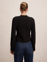 Yasmin Eyelet Detail Knit Cardigan Forever New
