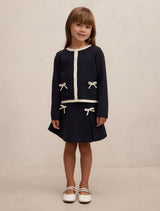 Coco Bow Girls Knit Skirt Forever New