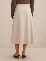 Isla Vegan Leather Midi Skirt Forever New