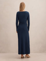 Kingsley Hardware Jersey Midi Dress Forever New