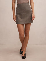 Victoria Check Mini Skirt Check Suit Forever New