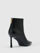 Mandy Metal Inset Heeled Ankle Boot Forever New