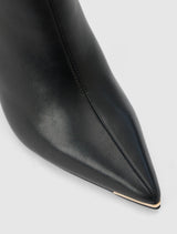 Mandy Metal Inset Heeled Ankle Boot Forever New