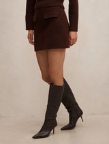 Natalie Knit Mini Skirt Forever New