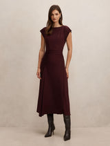 Marissa Jersey T-Shirt Midi Dress Midnight Plum A Forever New