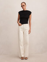 Eleni Asymmetric Knit Top Forever New