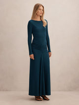 Avery Ruched Jersey Maxi Dress Forever New
