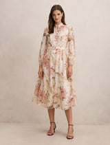 Elena Printed Midi Dress Chelsea Floral Forever New