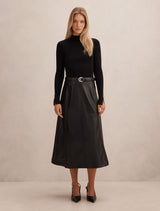 Monique Pu A-Line Dress Black Forever New