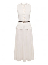 Carrie Woven Mix Knit Dress Forever New