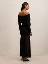 Belinda Bardot Draped Maxi Dress Forever New
