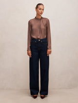 Clara Drape Neck Blouse Forever New