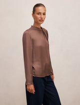 Clara Drape Neck Blouse Forever New