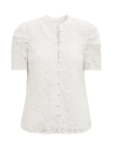 Lina Short Sleeve Lace Blouse Forever New