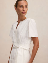 Matilda Embroidered Tie Midi Dress Forever New