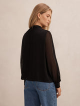 Deja Sheer Blouse Forever New