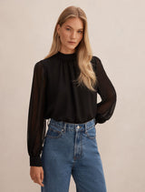 Deja Sheer Blouse Forever New