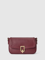 Carly Curve Lock Shoulder Bag 0 Burgundy Forever New