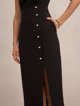 Lisette Column Button Midi Dress Forever New