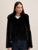 Piper Short Faux Fur Jacket Forever New