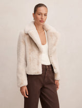 Piper Short Faux Fur Jacket Forever New