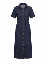 Millie Denim Midi Shirt Dress Forever New